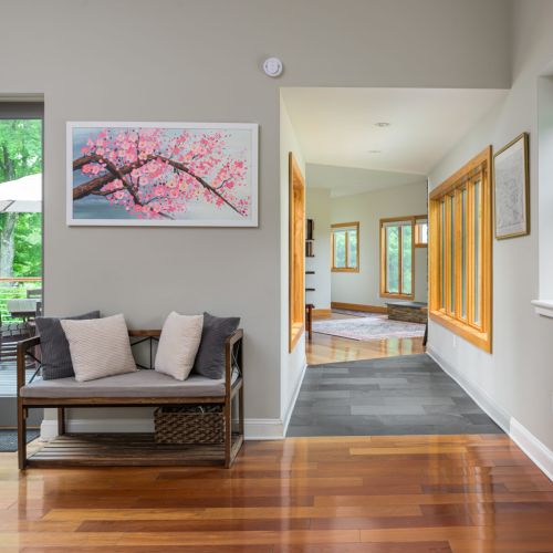 A peek down the hallway reveals more to discover.