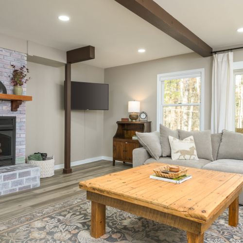Gather around the gas fireplace or cue up your favorite shows on the Smart TV - this is lakeside living with all the modern comforts