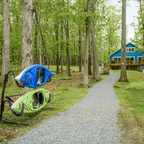 Just steps from your door - grab a kayak and head to the water for an unforgettable paddle on Lake Teedyuskung.