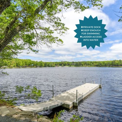 Start your mornings on the private dock with coffee and calm waters - or launch a kayak and explore Lake Teedyuskung at your own pace.