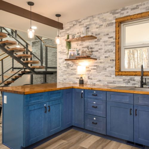 Thoughtfully stocked and beautifully designed - our kitchen has everything you need to whip up lakeside meals with ease.