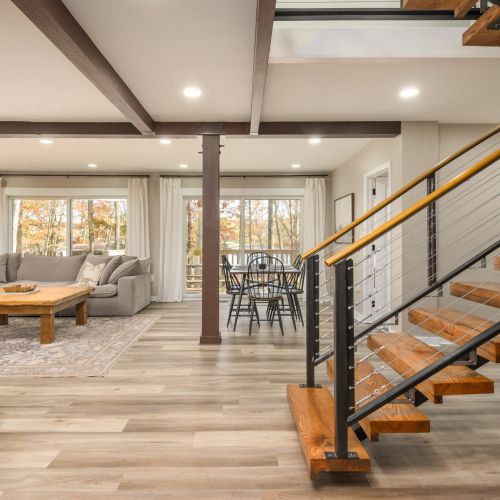 From morning coffee to evening cocktails, enjoy seamless flow between kitchen, dining, and lakeview lounging - ideal for making memories together.